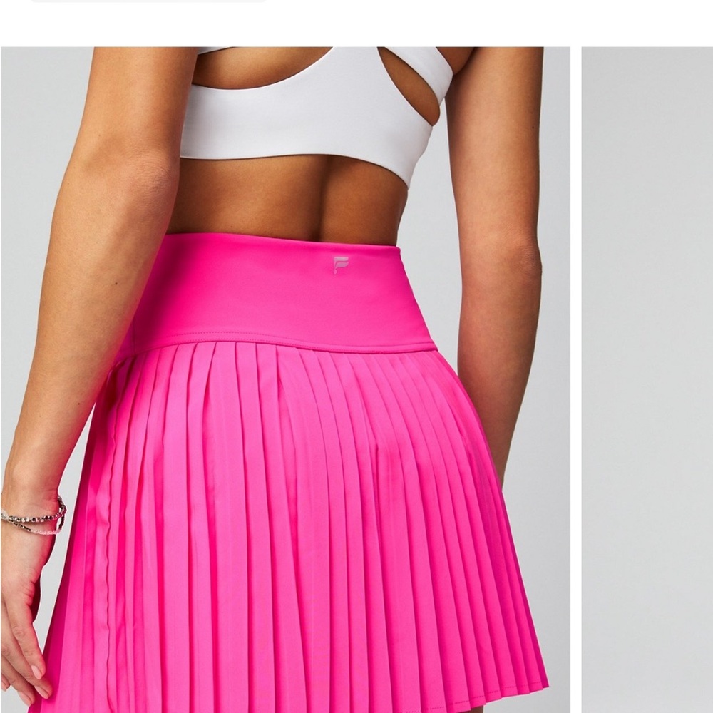 Pink Pleated Skirt